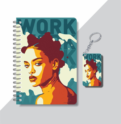 craft maniacs RIHANNA 2023 NOTEBOOK COLLECTION A5 Notebook RULED 160 Pages(White)