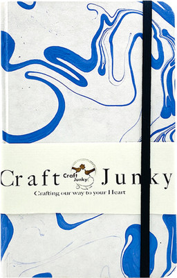 CRAFT JUNKY Hardcover Marble Print journal A5 Diary Unruled 160 Pages(RAINBOW)