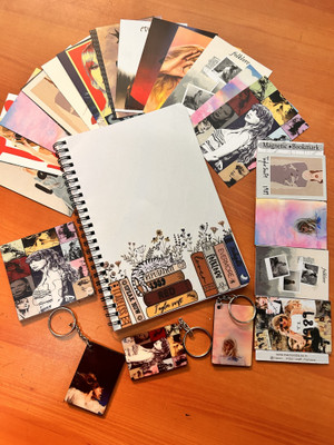 craft maniacs TAYLOR SWIFT GIFTING COMBO A5 Diary RULED 120 Pages(Multicolor)