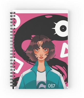 craft maniacs SQUID GAMES SPECIAL NOTEBOOK A5 Diary RULED 160 Pages(Multicolor)