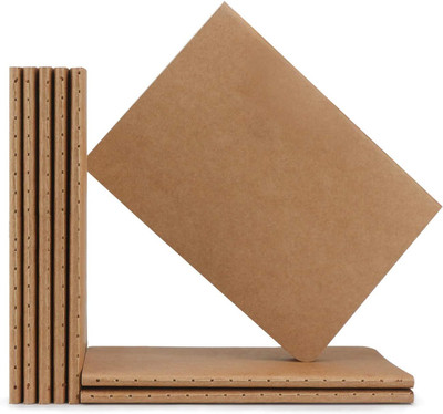 INNAXA 8 Pack Kraft Notebook Unlined A6 Notebook Blank 64 Pages A6 Notebook Blank 64 Pages(Kraft, Pack of 8)
