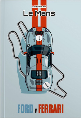 MOTOCUPID Ford Vs Ferrari A5 Notebook plain 160 Pages(Sky Blue)
