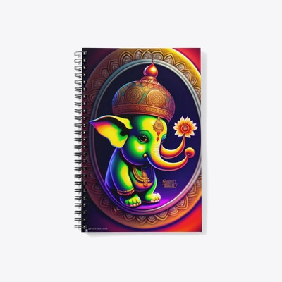 craft maniacs GANESHA COLLECTION A5 Notebook RULED 120 Pages(BUDDHA)