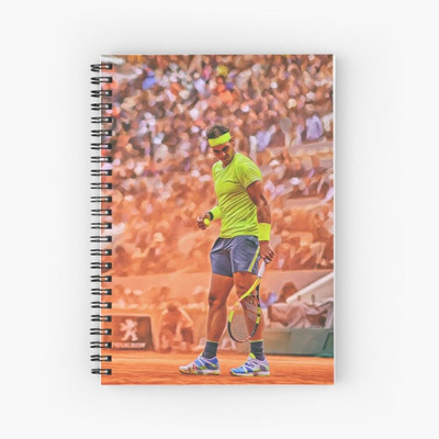 craft maniacs 2024 RAFAEL NADAL NOTEBOOK A5 Notebook RULED 160 Pages(Multicolor)