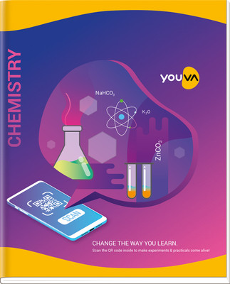 Youva Chemistry Practical Book Hard Bound-1 Ruled -1 Plain-96 Pages-21.5 x 26.5cm Regular Notebook 1 Ruled / 1 Plain 96 Pages(Purple)