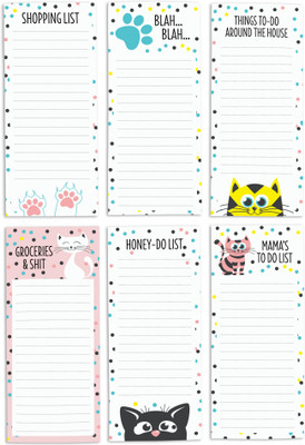 Inkdotpot Notepad Regular Note Pad Unruled 6 Pages(Black, Pack of 6)