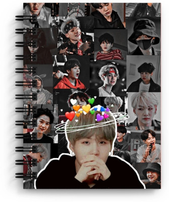 craft maniacs BTS 2023 NEW DIARY COLLECTION A5 Notebook RULED 160 Pages(White)