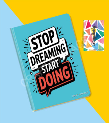 craft maniacs GLUEBIND DIARY A5 Diary RULED 100 Pages(Multicolor)