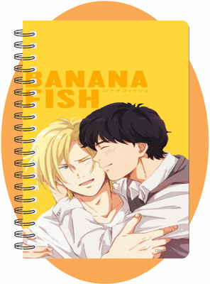 craft maniacs BANANA FISH COLLECTION A5 Notebook RULED 160 Pages(Multicolor)