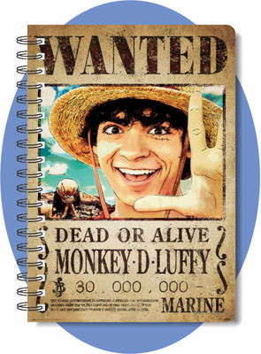 craft maniacs 2024 ONE PIECE NOTEBOOK A5 Diary RULED 160 Pages(Multicolor)