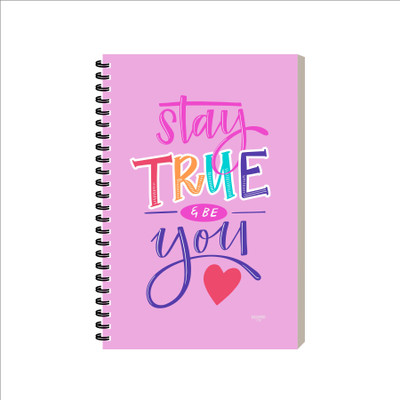 ESCAPER Motivational diary A5 Diary Ruled 160 Pages(Stay True Be You)