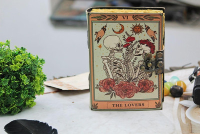 natureart Leather Journal A5 Diary Unruled 200 Pages(The Lover)