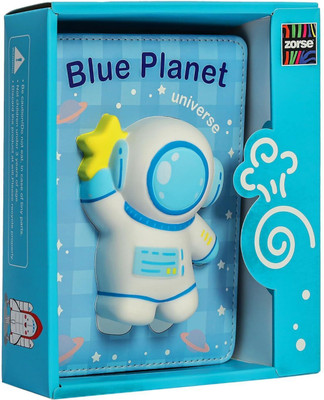 NIYAMAT 10 In 1 Multicolor Pen, 3D Space Astronaut Squishy Destress Cute Notebook Diary A5 Notebook 100 Pages(Multicolor)
