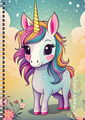 Scribble Handcrafted Gift Diary A5 Diary Unruled 60 Pages(Multicolor, Orange, Green, Purple)