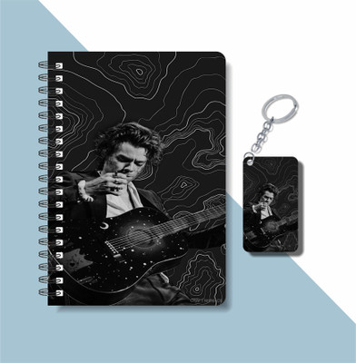 craft maniacs HARRY STYLES 203 DIARY & KEYCHAIN COLLECTION A5 Notebook RULED 160 Pages(Multicolor)