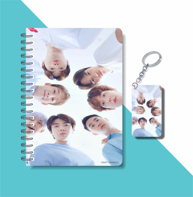 craft maniacs 2023 EXO DIARY + KEYCHAIN A5 Diary RULED 160 Pages(Multicolor)