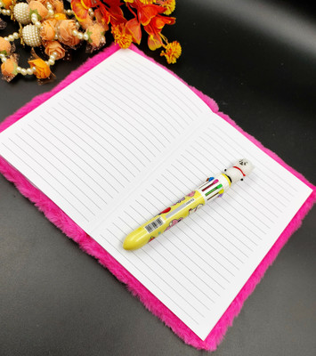 Paper Bear BTS A4 Diary Unrolled 70 Pages(Pink, Pack of 2)