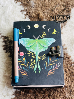 NIZAM HANDICRAFT Butterflys Print special binding A5 Diary Un-Ruled 200 Pages A5 Diary 200 200 Pages(Multicolur)