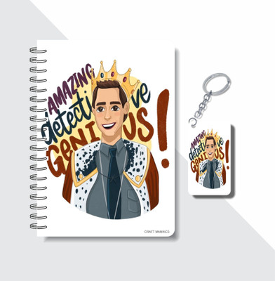 craft maniacs BROOKLYN NINE NINE COLLECTION A5 Notebook RULED 160 Pages(Multicolor)
