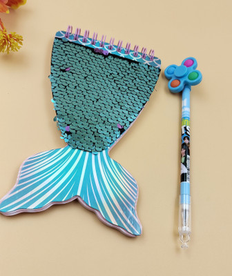 Paper Bear Mermaid A5 Diary Unruled 80 Pages(Multicolor)