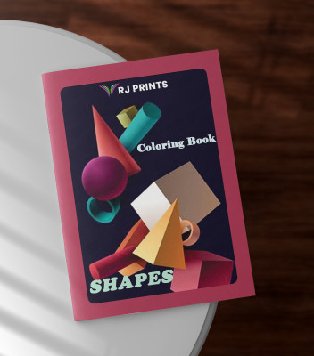 RJPRINTS Staple-Bound Coloring Book A4 Note Pad Plain 25 Pages(Multicolor, Pack of 5)