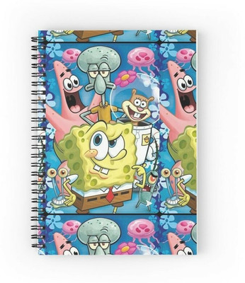 craft maniacs SPONGEBOB 2023 COLLECTION A5 Notebook RULED 160 Pages(SPONGEBOB HD WORLD)