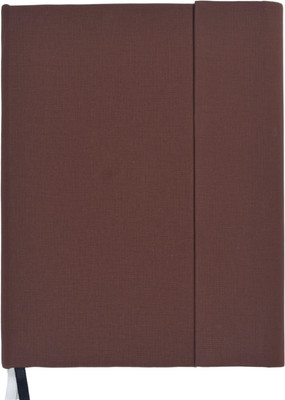 Keuze Premium PU Cover Journal with Overlapping Double Magentic Flap Closure A5 Notebook Ruled 192 Pages(Brown)
