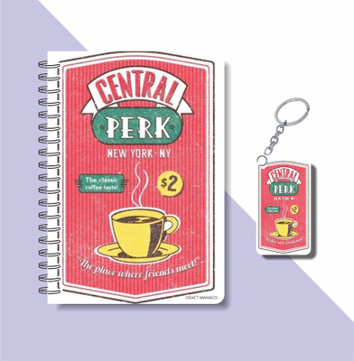 craft maniacs FRIENDS BEST COLLECTION A5 Notebook RULED 160 Pages(Purple)