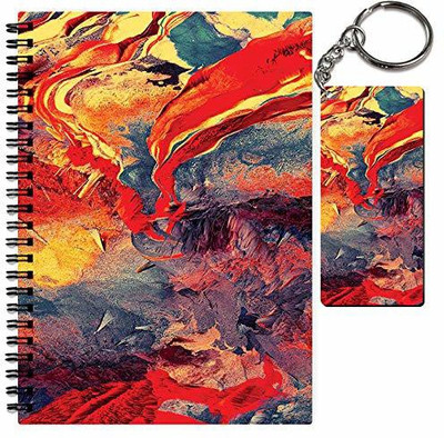 craft maniacs A5 NOTEBOOK + KEYCHAIN COLLECTION A5 Notebook RULED 160 Pages(Multicolor)