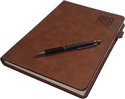 ShreeGanadhish 2025 Executive |Month Cut Sunday Full Pages with Action Planner page|24X18X3 CM B5 Diary Ruled 365 Pages(Copper brown)