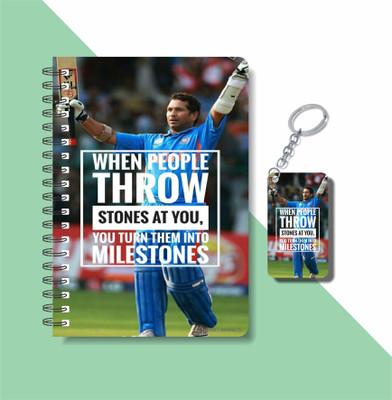 craft maniacs TENDULKAR 2023 NOTEBOOK COLLECTION A5 Notebook RULED 160 Pages(White)