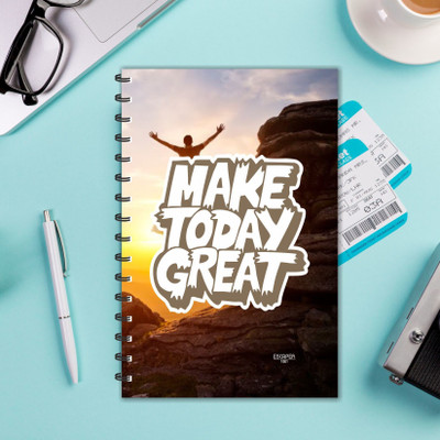 ESCAPER Motivation A5 Notebook Ruled 160 Pages(Multicolor)
