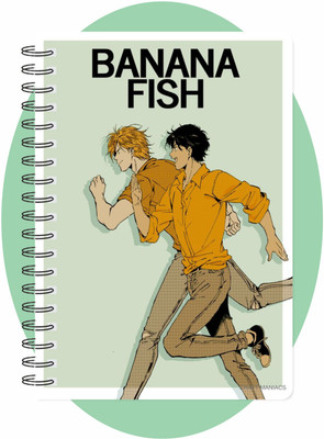 craft maniacs BANANA FISH COLLECTION A5 Notebook RULED 160 Pages(Multicolor)