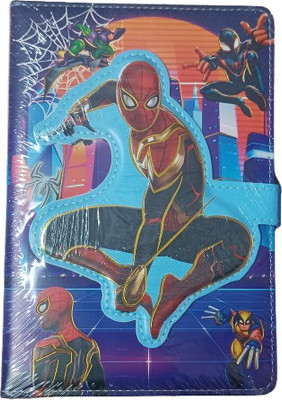AllThe Small Things Spider-Man Notebook for Kids – Superhero Design Hardcover Diary with Lock Strap A5 Diary 144 Pages(Red)