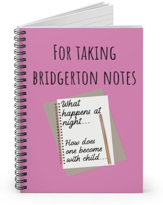 craft maniacs 2024 BRIDGERTON DIARY A5 Notebook RULED 160 Pages(Multicolor)