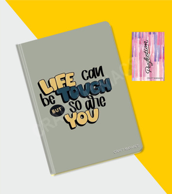 craft maniacs GLUEBIND DIARY A5 Diary RULED 100 Pages(Multicolor)