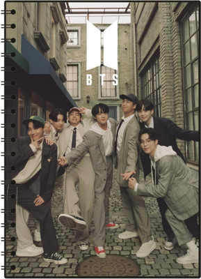 craft maniacs BTS SA 2023 COLLECTION A5 Notebook RULED 160 Pages(GREY GET UP N DANCE)