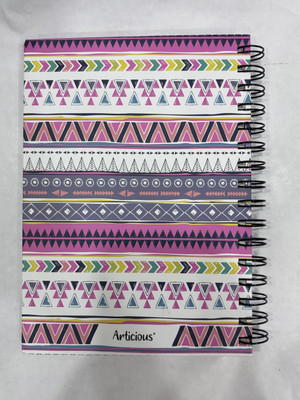 APNISTATIONERY Notes & Ideas Abstract Spiral A5 Diary A5 Diary 100 Pages(Mlutlicolor1)