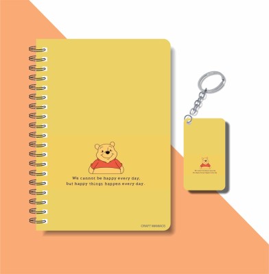 craft maniacs WINNIE THE POOH COLLECTION A5 Notebook RULED 160 Pages(Multicolor)