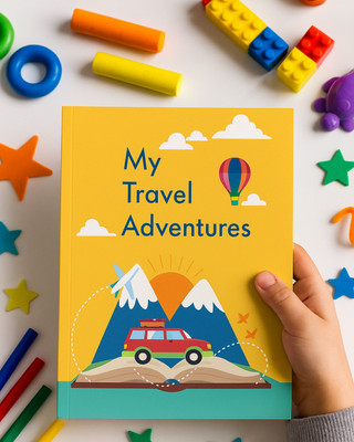 MY HAPPY TRIBE Kids Creative Travel & Mindfulness Activity Book Book-size Journal 80 Pages(Multicolor)