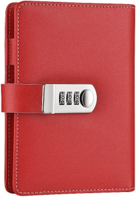 KIZJORYA To do List Regular Diary Single Rule 192 Pages(Red)