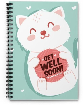 craft maniacs KITTY COLLECTION A5 Notebook RULED 160 Pages(Black)