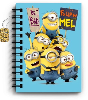 craft maniacs MINION COLLECTION A5 Notebook RULED 160 Pages(Multicolor)