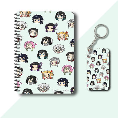craft maniacs DEMON SLAYER 2023 NOTEBOOK COLLECTION A5 Notebook RULED 160 Pages(White)