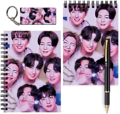 craft maniacs A6 MESSAGE PADS + ONE KEYRING A6 Notebook UNRULED 120 Pages(Multicolor, Pack of 2)