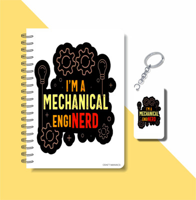 craft maniacs ENGINEER COLLECTION A5 Notebook RULED 160 Pages(White)