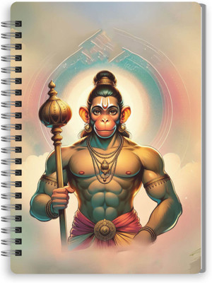 VYBE The Smart Choice Printed Hanuman A5 Note Pad Wiro Finished 100 Pages(Multicolor078)