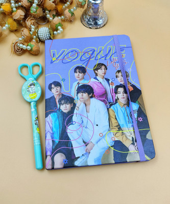 Paper Bear BTS Regular Diary single 60 Pages(Purple, Pack of 2)