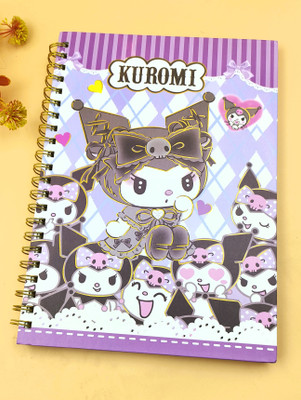 Paper Bear Kuromi A4 Notebook ruled 100 Pages(Pink)