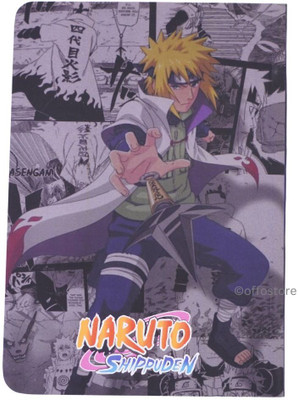 OFFO Anime:Naruto Shippuden Minato velvet finish A5 Notebook Ruled 160 Pages(Multicolor)